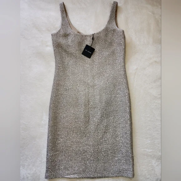 St. John | Dresses | St John Mettalic Glitter Knit Dress | Poshmark